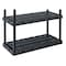 Gracious Living Plastic Shelving Unit, 36 in W x 72 in H x 18 in D, 5 Shelves, Black 91086-1C - alternate 3